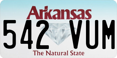 AR license plate 542VUM