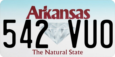 AR license plate 542VUO