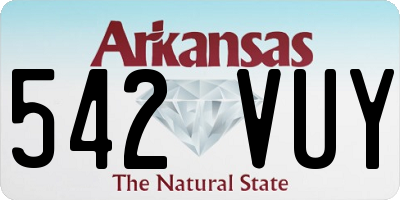 AR license plate 542VUY