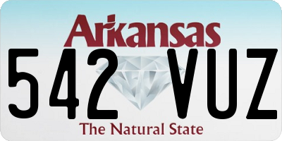 AR license plate 542VUZ