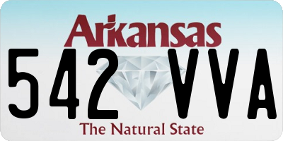 AR license plate 542VVA