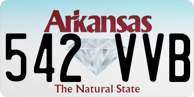 AR license plate 542VVB