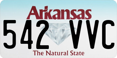 AR license plate 542VVC