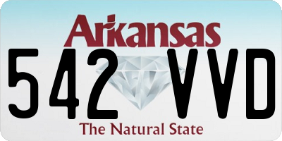 AR license plate 542VVD
