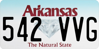 AR license plate 542VVG