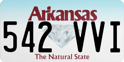 AR license plate 542VVI