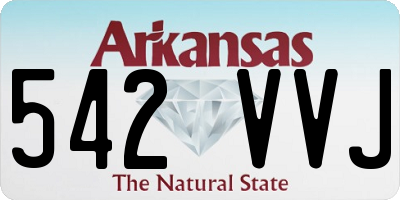 AR license plate 542VVJ