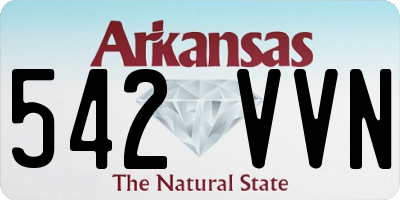 AR license plate 542VVN