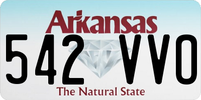 AR license plate 542VVO