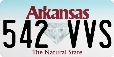 AR license plate 542VVS
