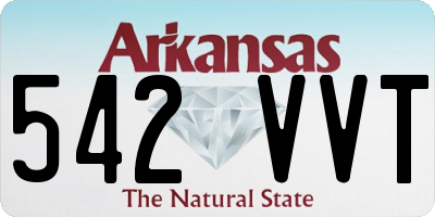 AR license plate 542VVT