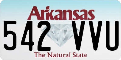 AR license plate 542VVU