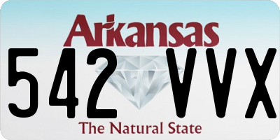 AR license plate 542VVX