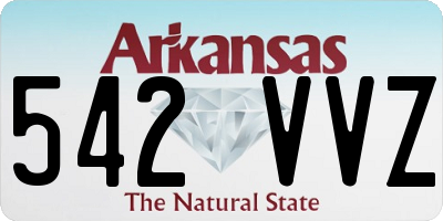 AR license plate 542VVZ