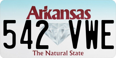AR license plate 542VWE