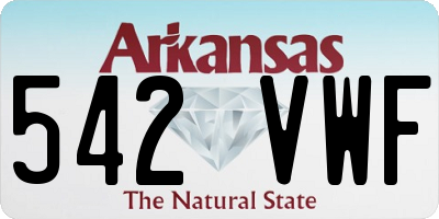 AR license plate 542VWF