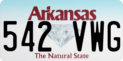 AR license plate 542VWG