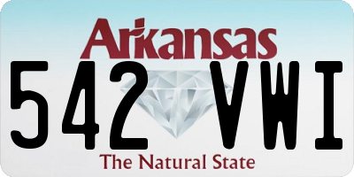 AR license plate 542VWI