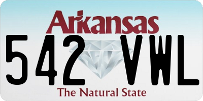 AR license plate 542VWL