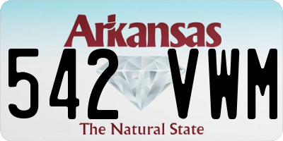 AR license plate 542VWM