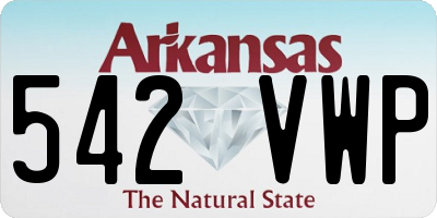 AR license plate 542VWP