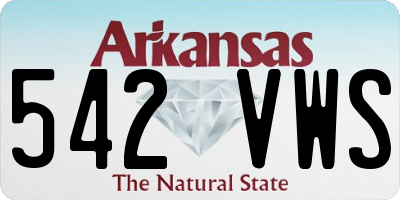 AR license plate 542VWS