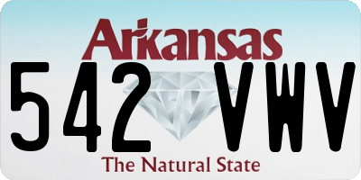 AR license plate 542VWV