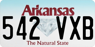 AR license plate 542VXB