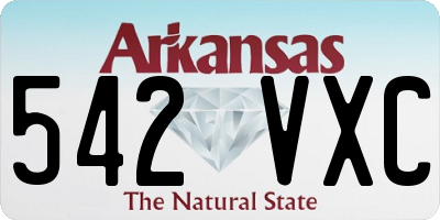 AR license plate 542VXC