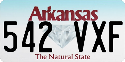 AR license plate 542VXF
