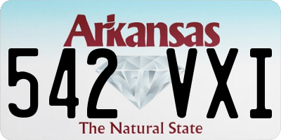 AR license plate 542VXI