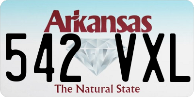 AR license plate 542VXL