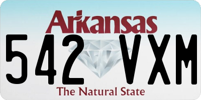 AR license plate 542VXM