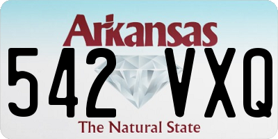 AR license plate 542VXQ