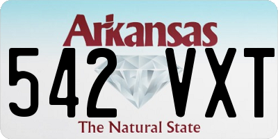 AR license plate 542VXT