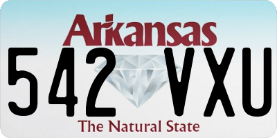AR license plate 542VXU