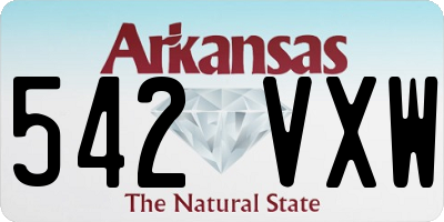 AR license plate 542VXW