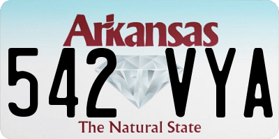 AR license plate 542VYA