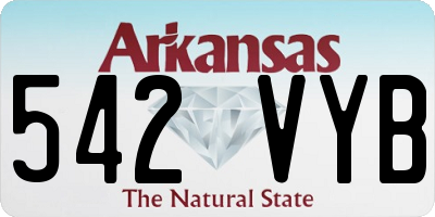 AR license plate 542VYB