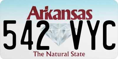 AR license plate 542VYC