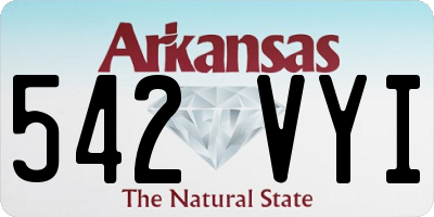 AR license plate 542VYI