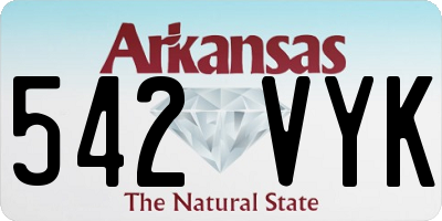 AR license plate 542VYK
