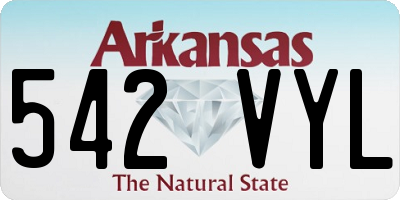 AR license plate 542VYL