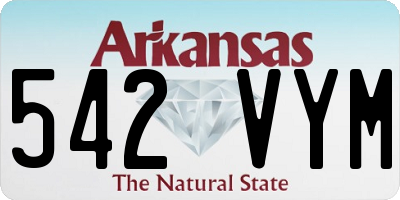 AR license plate 542VYM