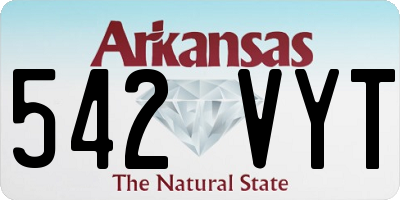 AR license plate 542VYT