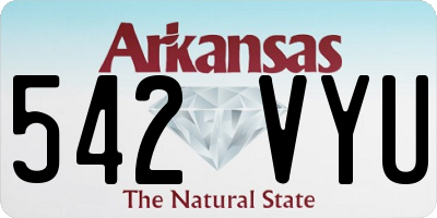 AR license plate 542VYU
