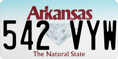 AR license plate 542VYW