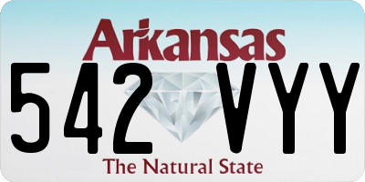 AR license plate 542VYY