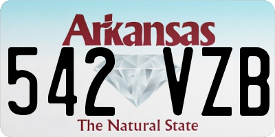 AR license plate 542VZB