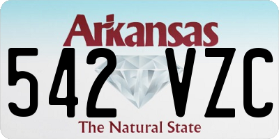 AR license plate 542VZC